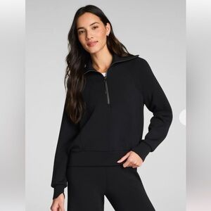 SPANX air essentials half zip Black Women's Sweatshirt size Small